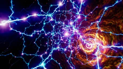 abstract electric spiral vortex