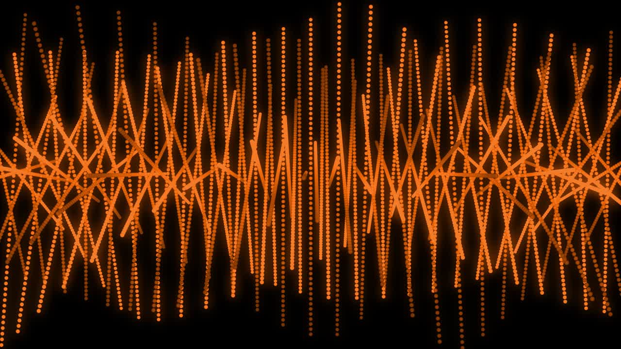 오렌지색 점 모양 패턴 애니메이션 모션 그래픽