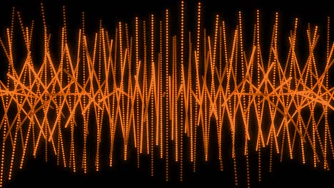 patrón de forma de punto de color naranja animación gráficos de movimiento