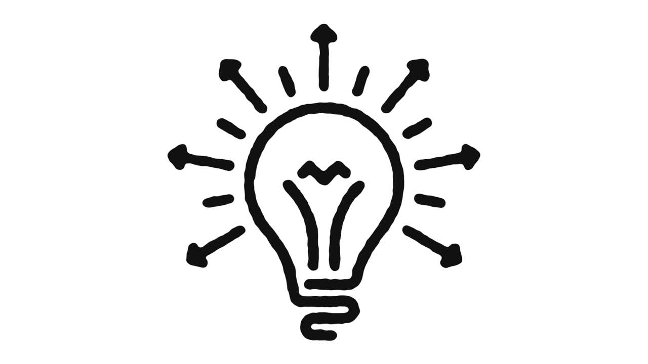 compartición de ideas icono de animación de imágenes y canal alfa