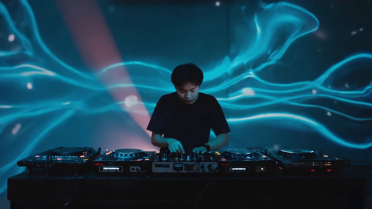 DJ performing in a nightclub