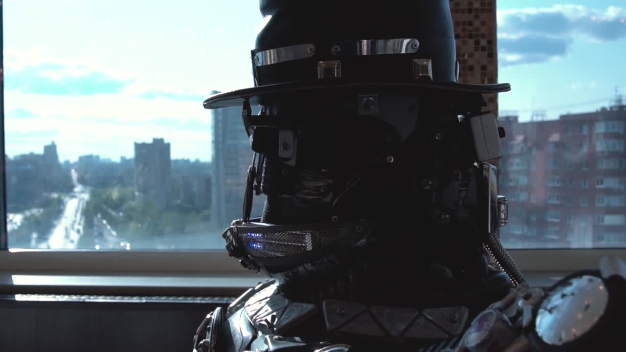 도시 전망을 가진 로