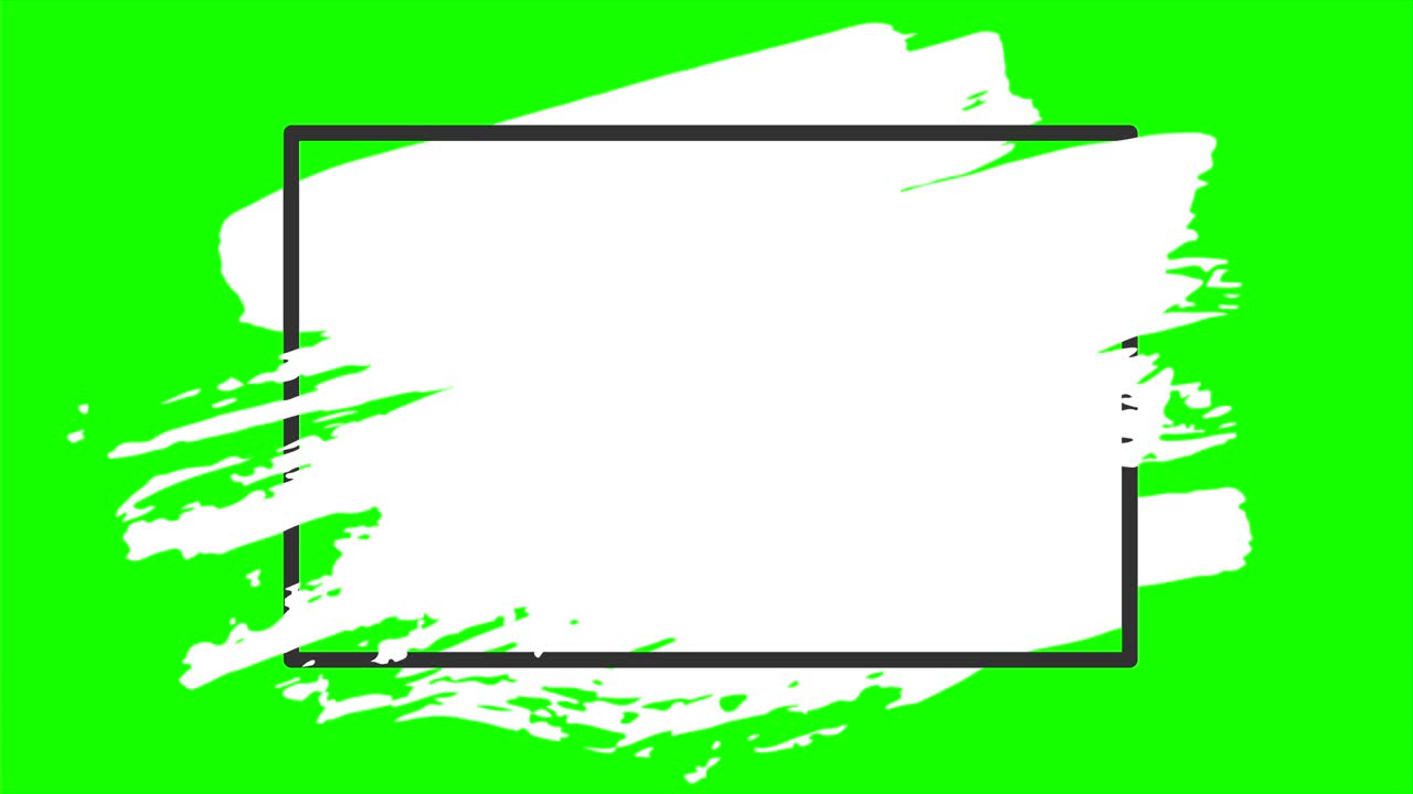 사각형 프레임과 함께 브러시 스트로크 전환 배경, 4k에서 페인트 스플래시의 애니메이션, 디지털 화면 그래픽 영상.