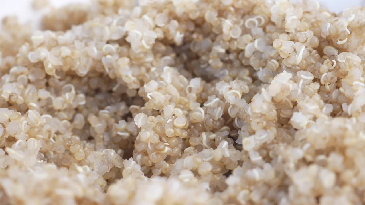 Close-up of Cooked Quinoa