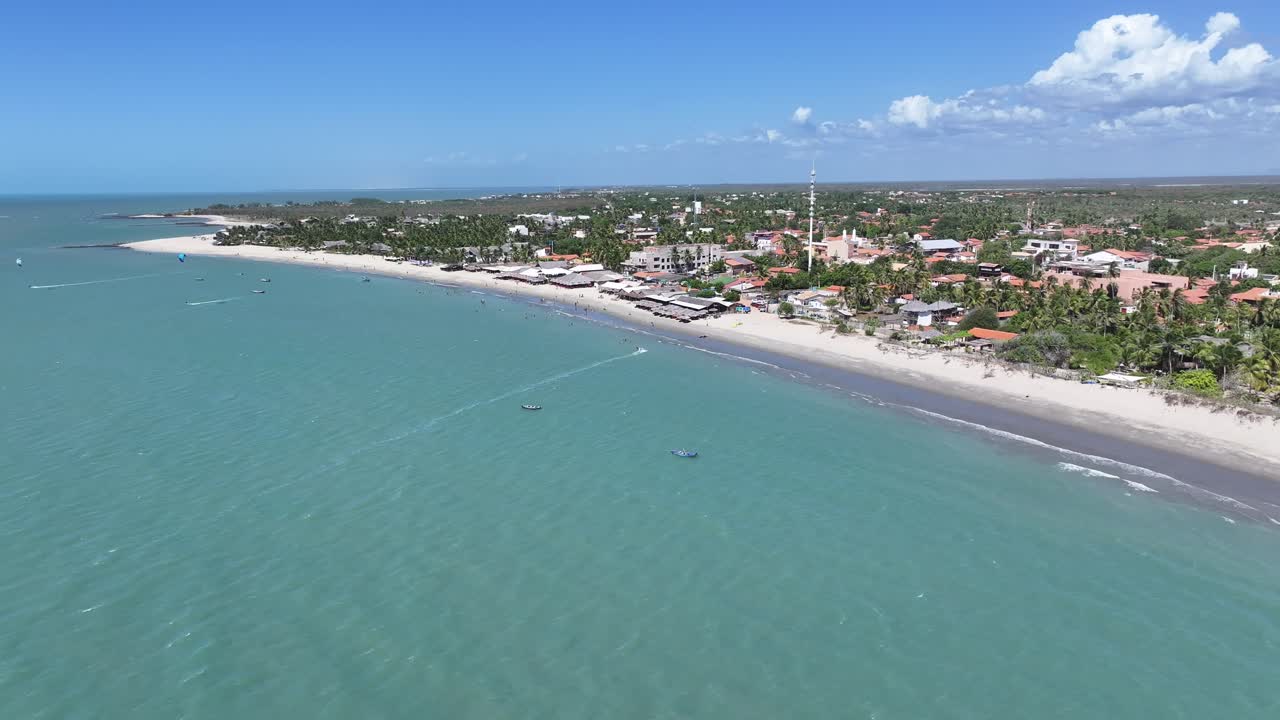 Barra Grande A Cajueiro Da Praia In Piaui Brasile. Paesaggio Spiaggia. Paesaggio Marino Naturale. Destinazioni Vacanze. Barra Grande A Cajueiro Da Praia In Piaui Brasile. Viaggio Estivo
