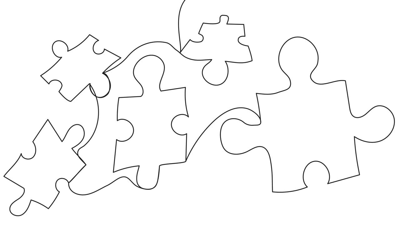 Self-drawing with doodle puzzles in one line.