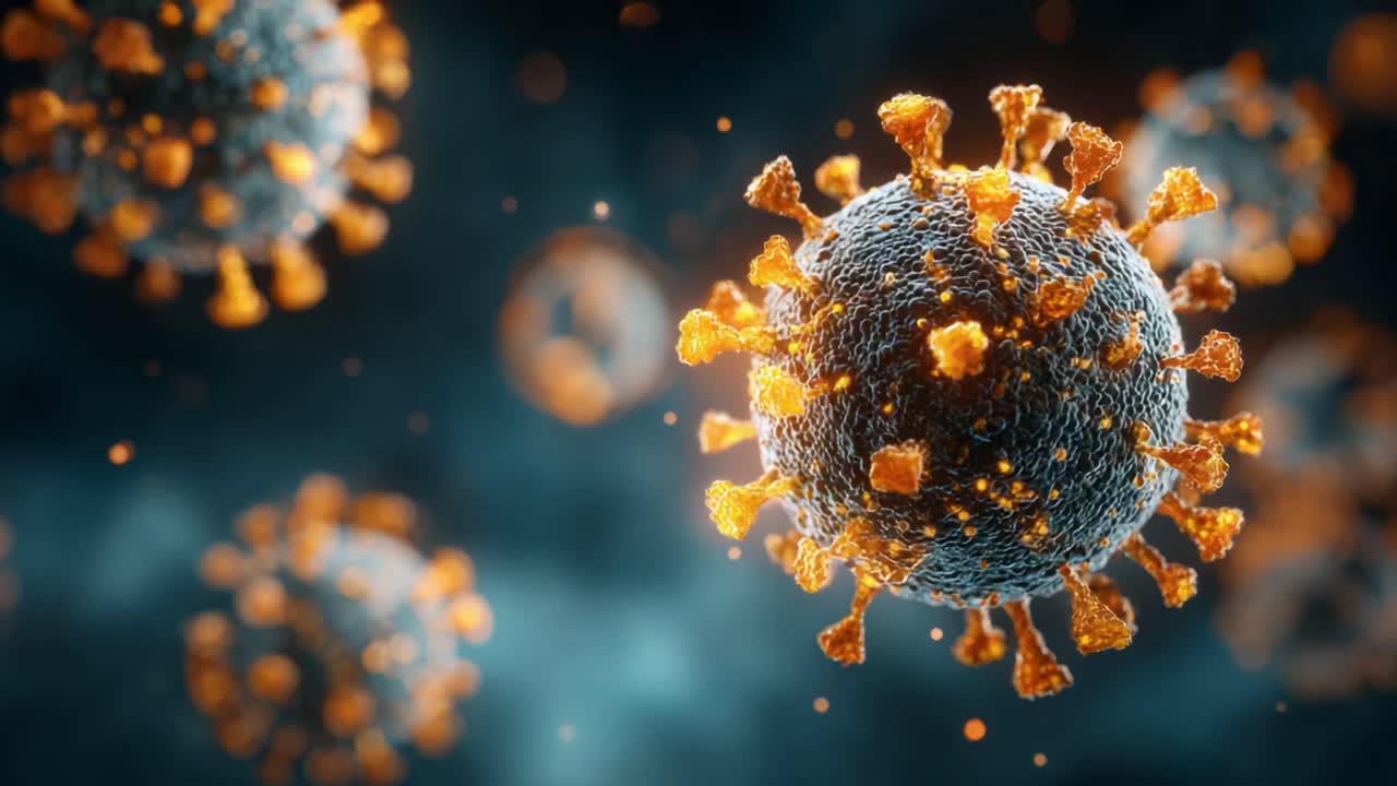 Visualizzazione dettagliata di virus al microscopio: affascinanti macro che mettono in risalto la struttura e le caratteristiche uniche degli agenti patogeni