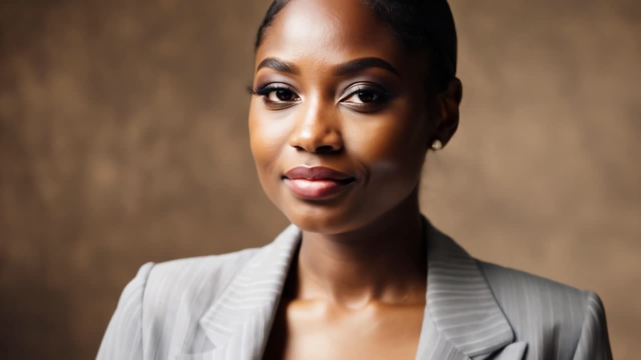 retrato de una mujer de negocios confiada