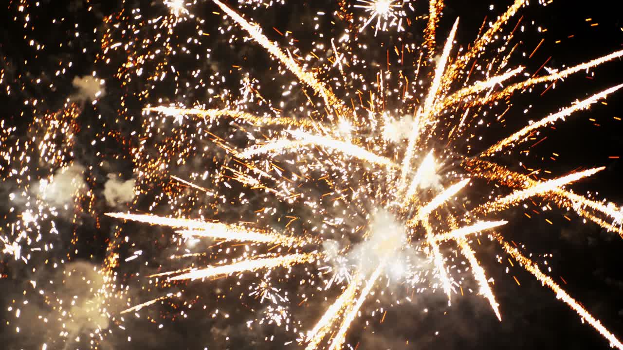 Spettacoli di fuochi d'artificio di notte
