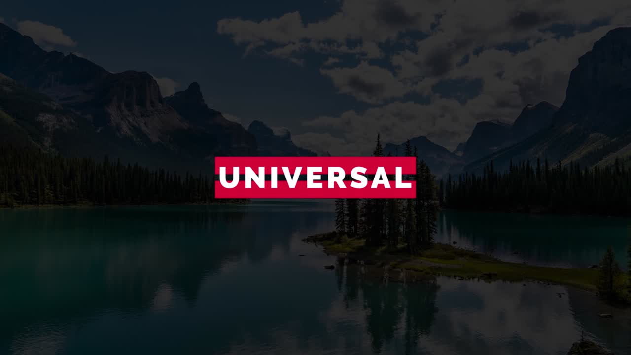 Creative and Animated Typography Landscape Background