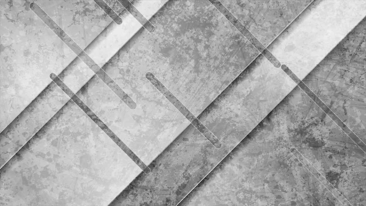 Grey grunge tech geometric abstract motion background