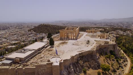 aerial view of the acropolis and parthenon in athens, greece