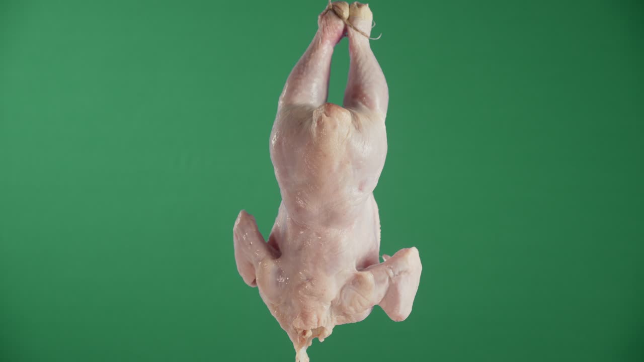 줄에 매달린 생  전체.