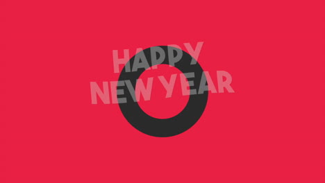 Modern-Happy-New-Year-with-black-circle-on-red-gradient