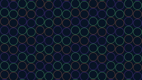 patrón de círculos y puntos con color neón 5