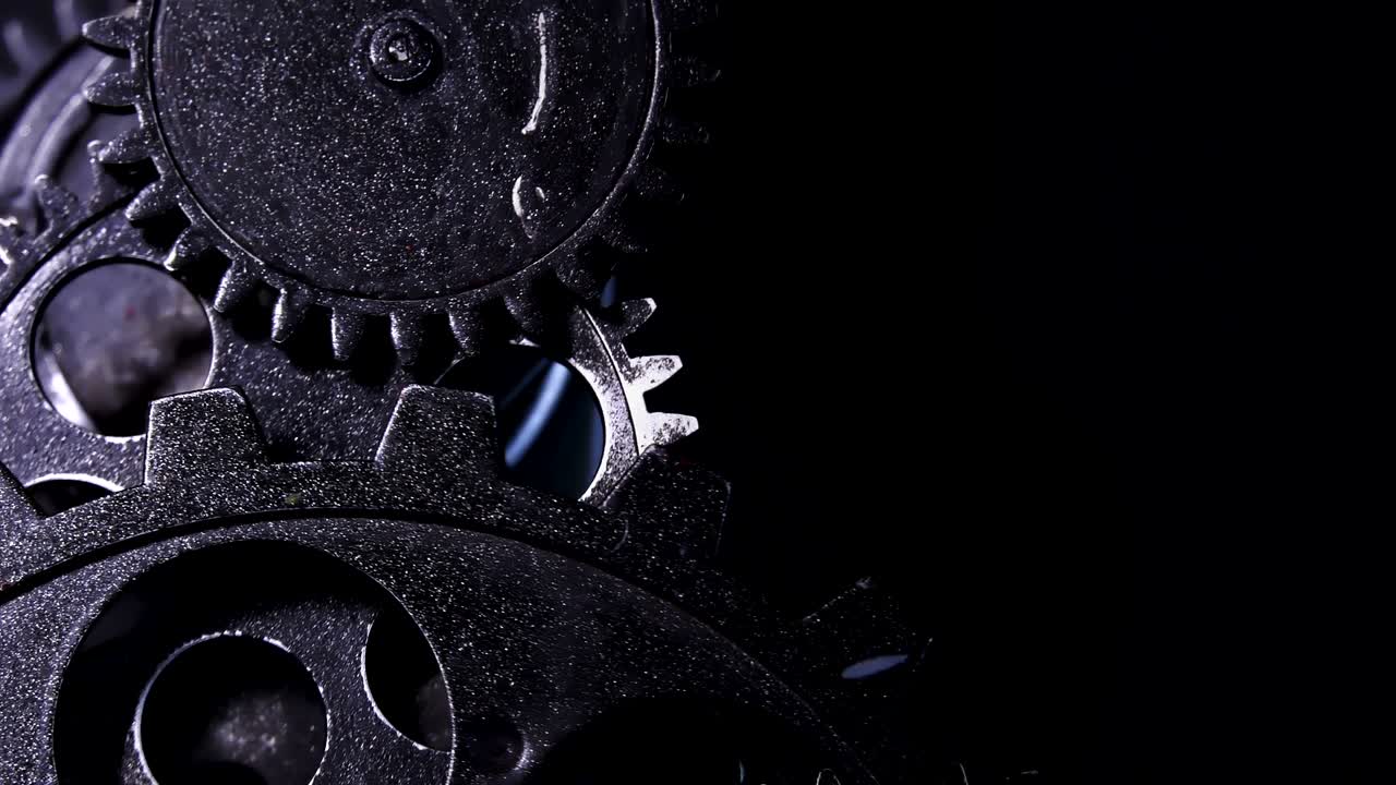 Abstract Grunge Dirty and Rusty Clock Gears Industrial and Business Concept