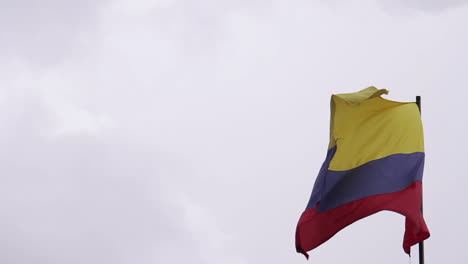 Flag-Waves-in-Slow-Motion-in-Cartagena-Colombia