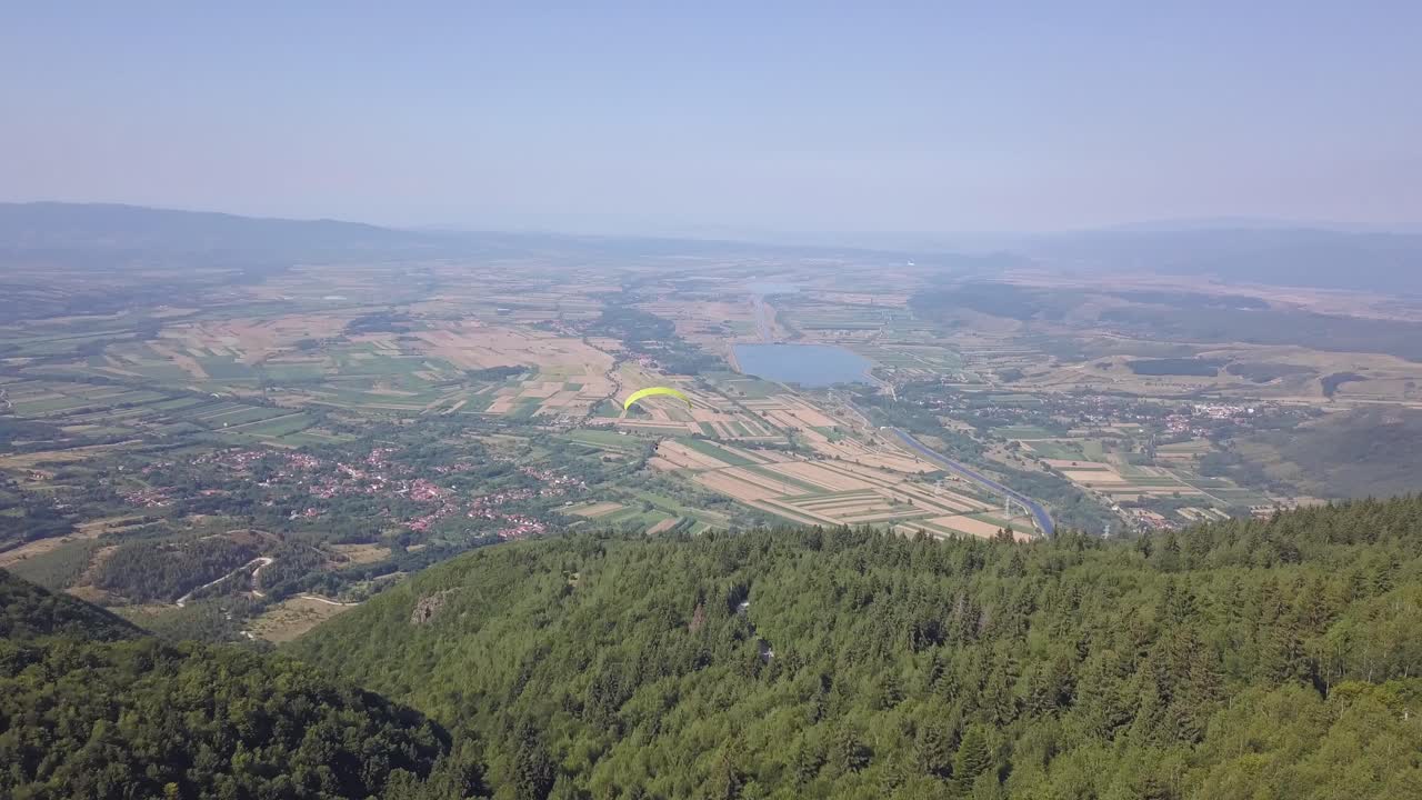 패러글라이딩 의 드론 에서 공중 에서 볼 수 있는 모습