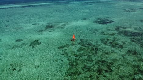 Kizimkazi-Zanzíbar-Barco-Navegar-Isla-Azul-Oceánica-Por-Drone