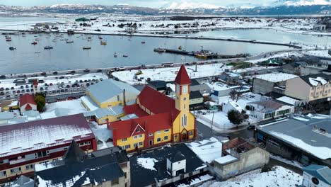 famous church at ushuaia in tierra del fuego argentina