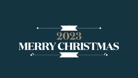 2023-Und-Frohe-Weihnachten-Mit-Band-Auf-Blauem-Farbverlauf