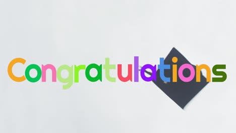 Animation-of-congratulations-text-over-happy-diverse-schoolgirls-throwing-mortar-boards-in-air