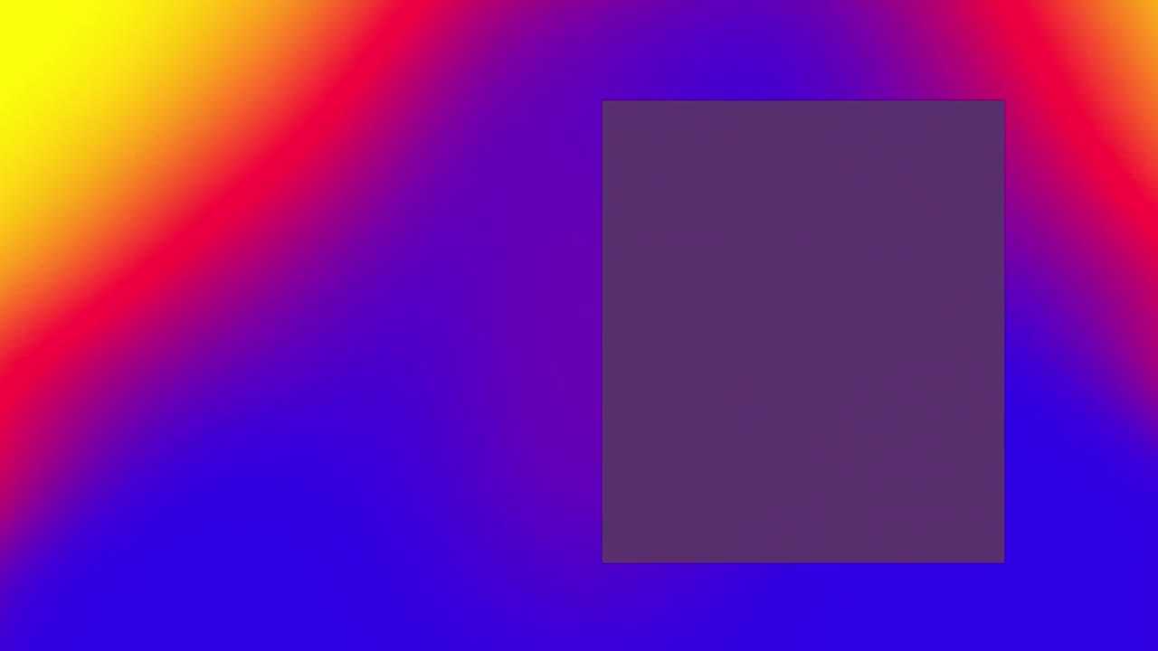 animación de texto dulce sobre formas en fondo azul.