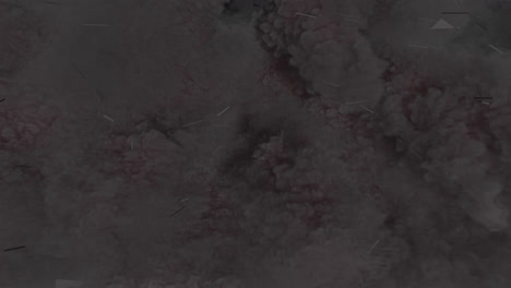 explosion of smoke and particles