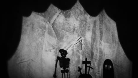 spooky halloween shadow puppets