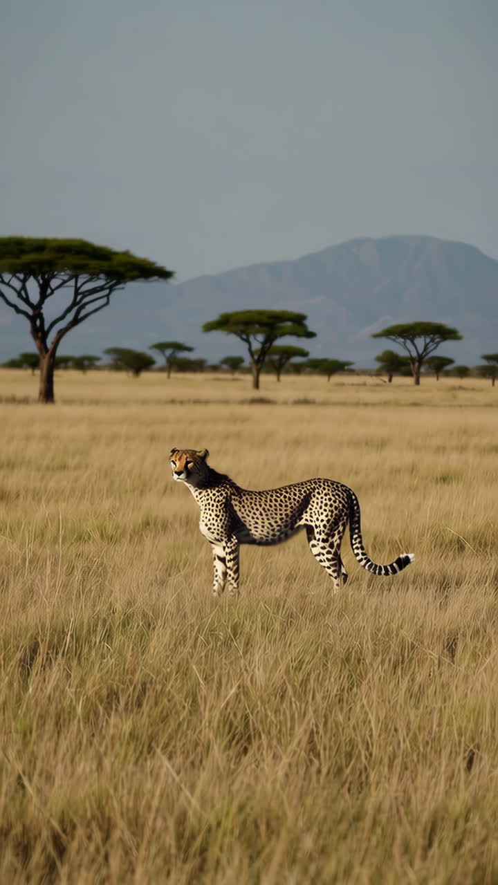 los guepardos en la sabana africana