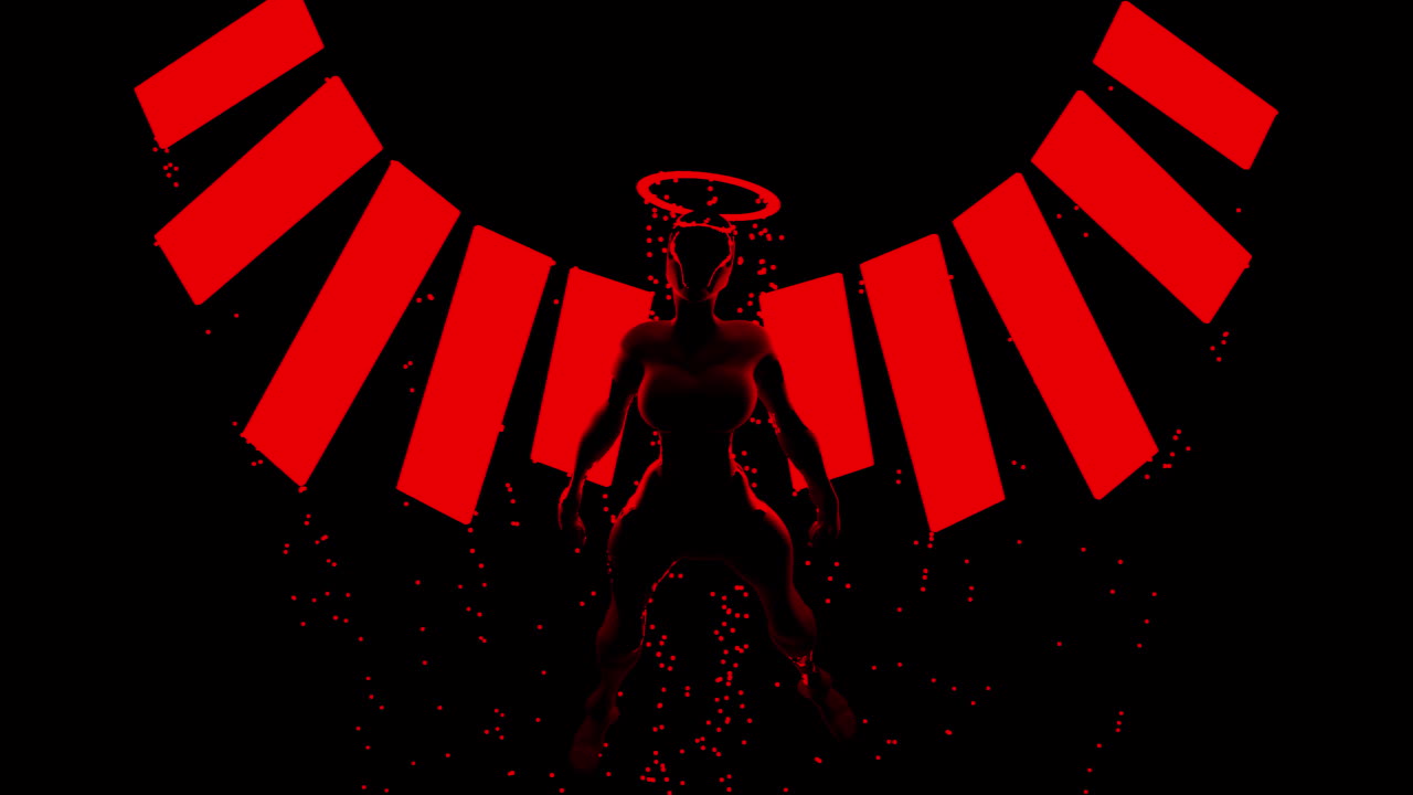 Digital Art of a Powerful Female Angel