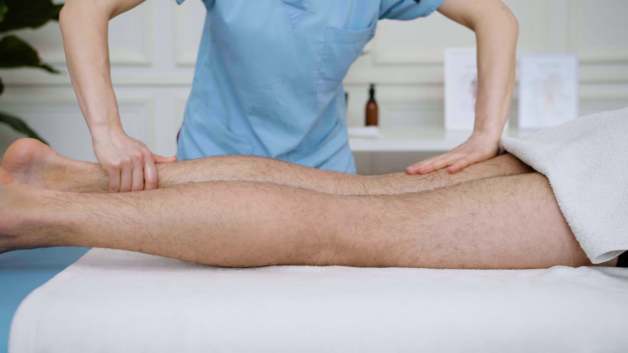 Man receiving a massage