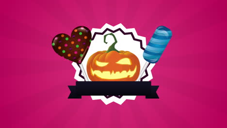 halloween sweet candies celebration icons