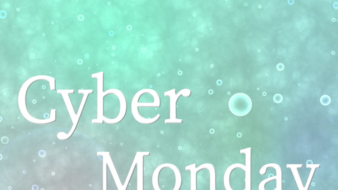 ciber lunes venta evento texto animación gráficos en movimiento