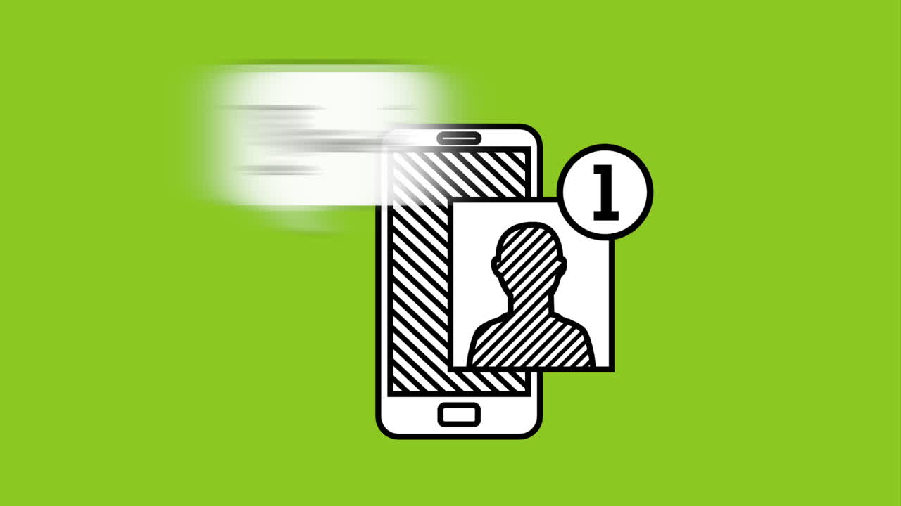 소셜 미디어 기술을 가진 스마트폰