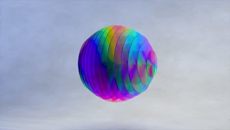 abstract colorful layered sphere