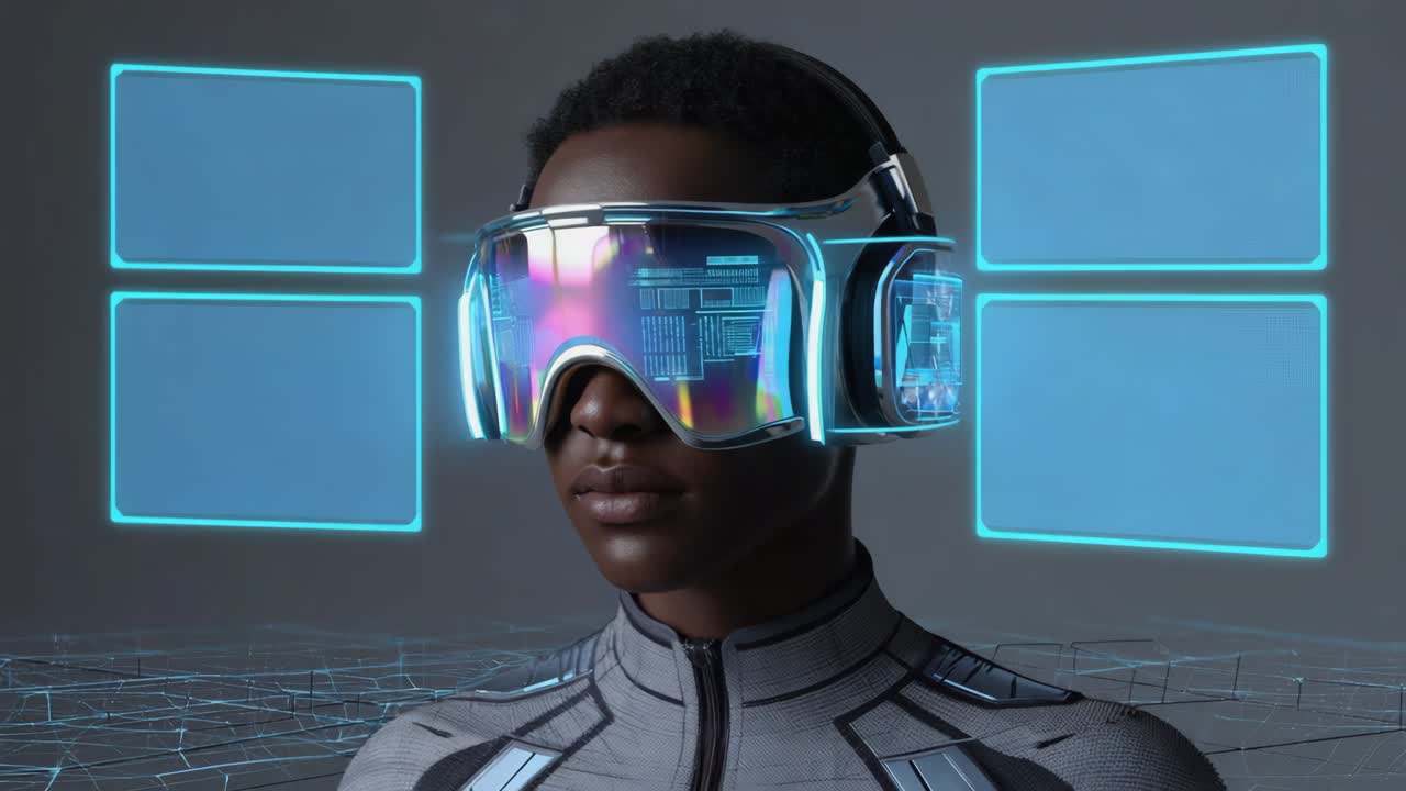 persona que lleva auriculares de VR