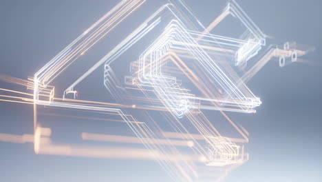 abstract digital network lines