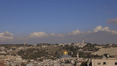 wide shot of the jerusalem skyline