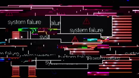 system failure glitch art