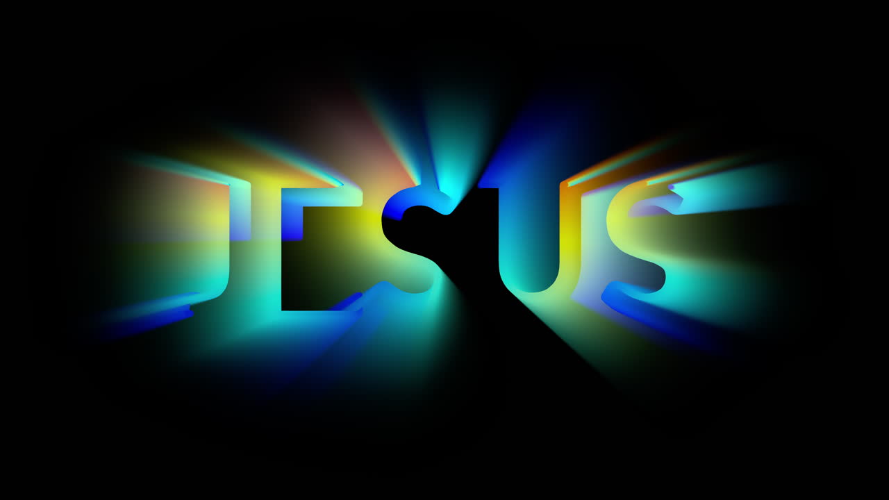 탐조등 애니메이션 jesus 십초의 원활한 루프