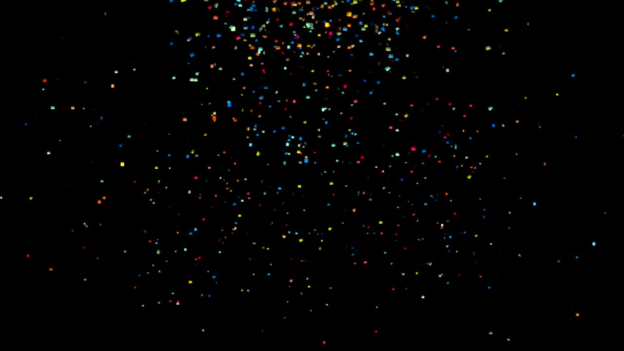 Confetti particle CG animation