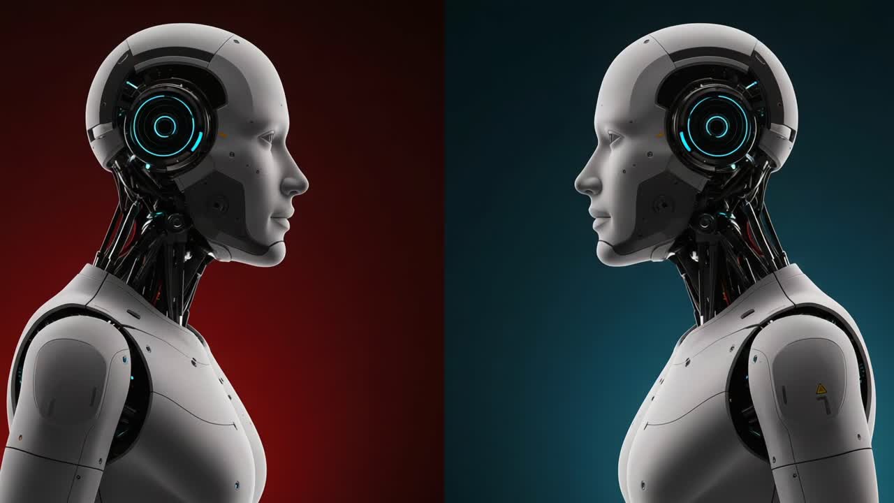 An Insightful Contrast: Exploring the Duality of Robotics in Futuristic Design with a Focus on Visual Aesthetics and Technological Innovation