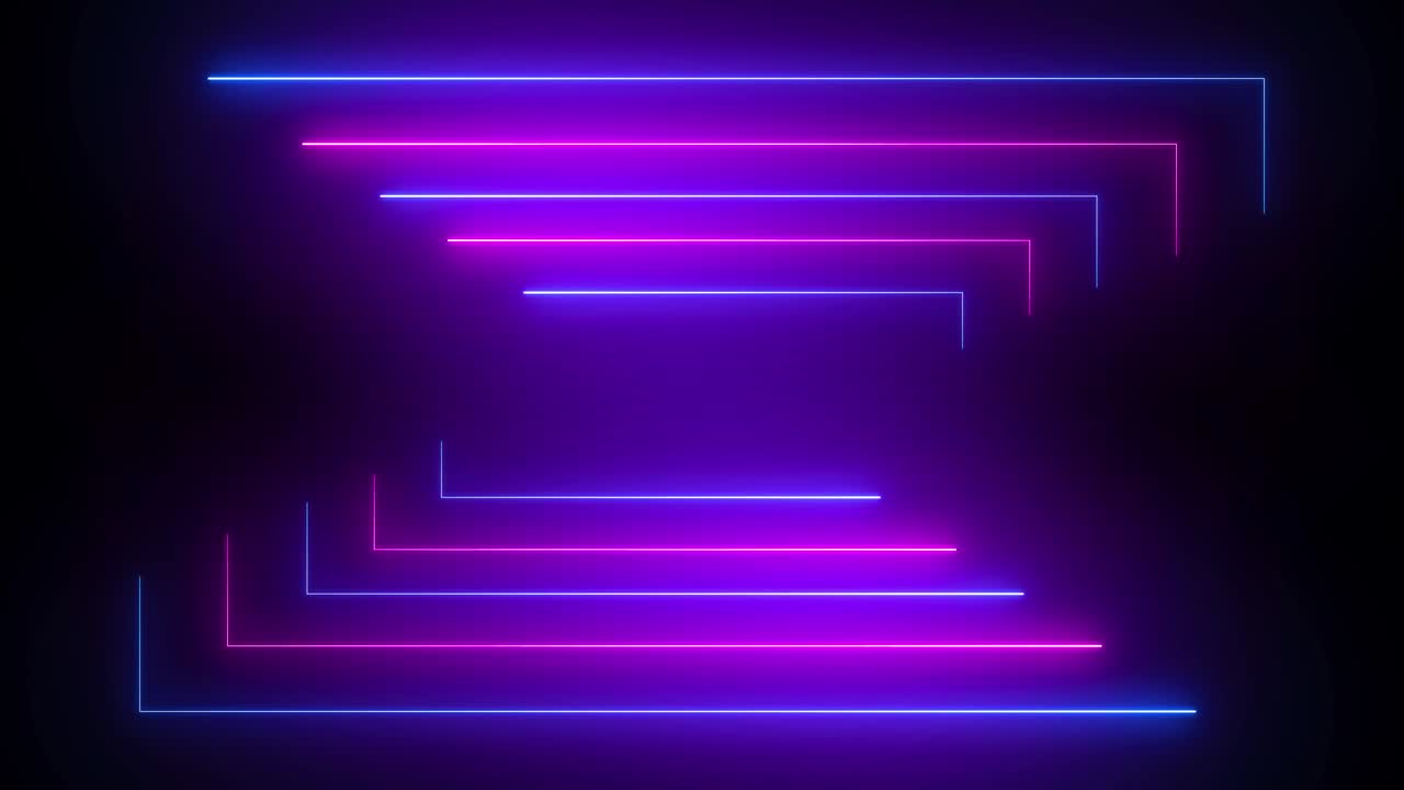 Animoidut laatikkokuviot 4K-silmukkaviivat neonlasershow silmukoitu animaatio ultraviolettispektri.