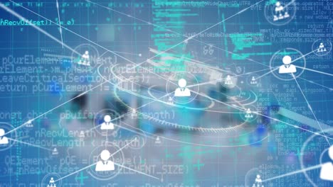 Animation-of-network-of-connections-over-data-processing