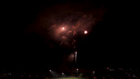 view of fireworks for 4th of july - low angle shot