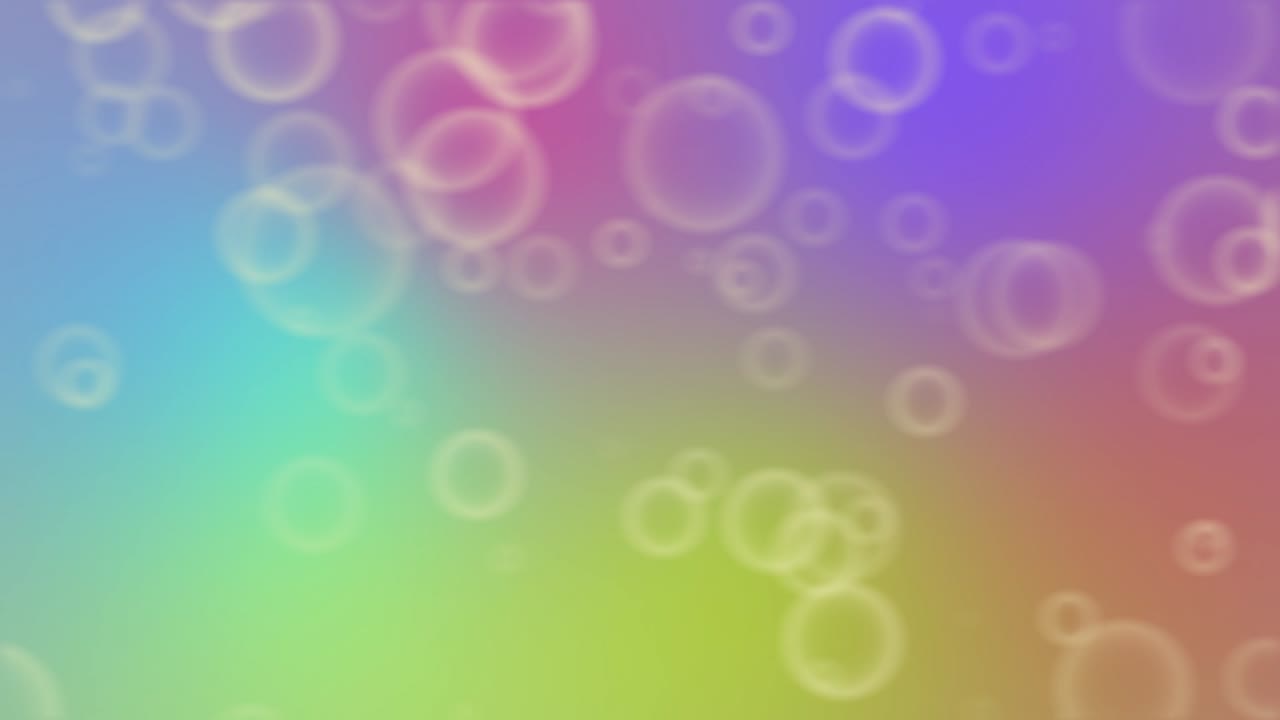 Flickering soap or shampoo bubbles loop animation. Random particles motion abstract background.