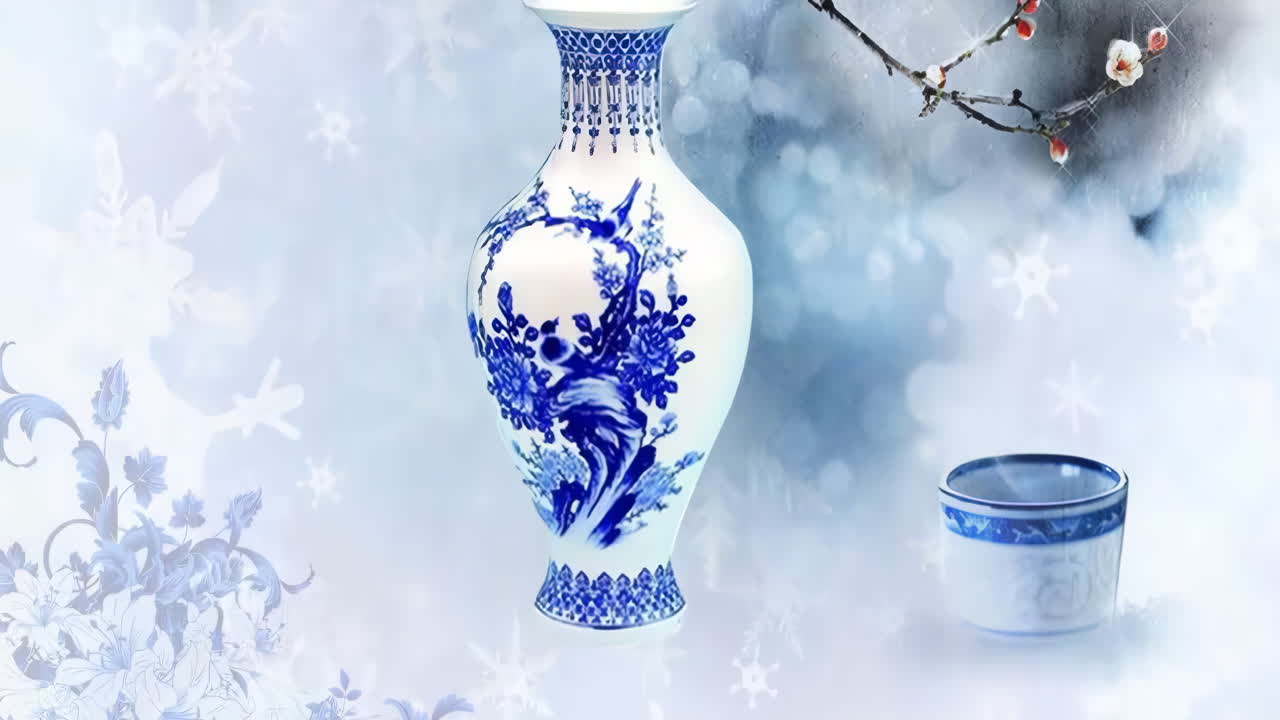 estilo chino porcelana blanca azul historia antigua