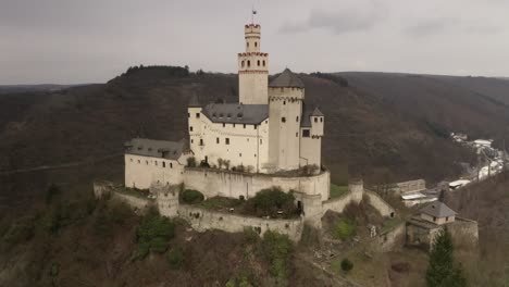 aerial view of a majestic castle