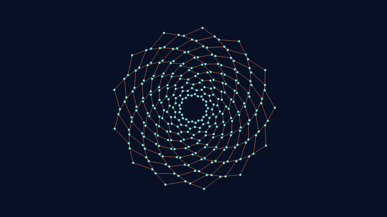сложный дизайн паучиной паутины круговой рисунок соединенных линий и точек